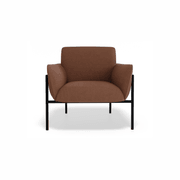 Charlie Single Seater Lounge Chair Terracotta gallery detail image
