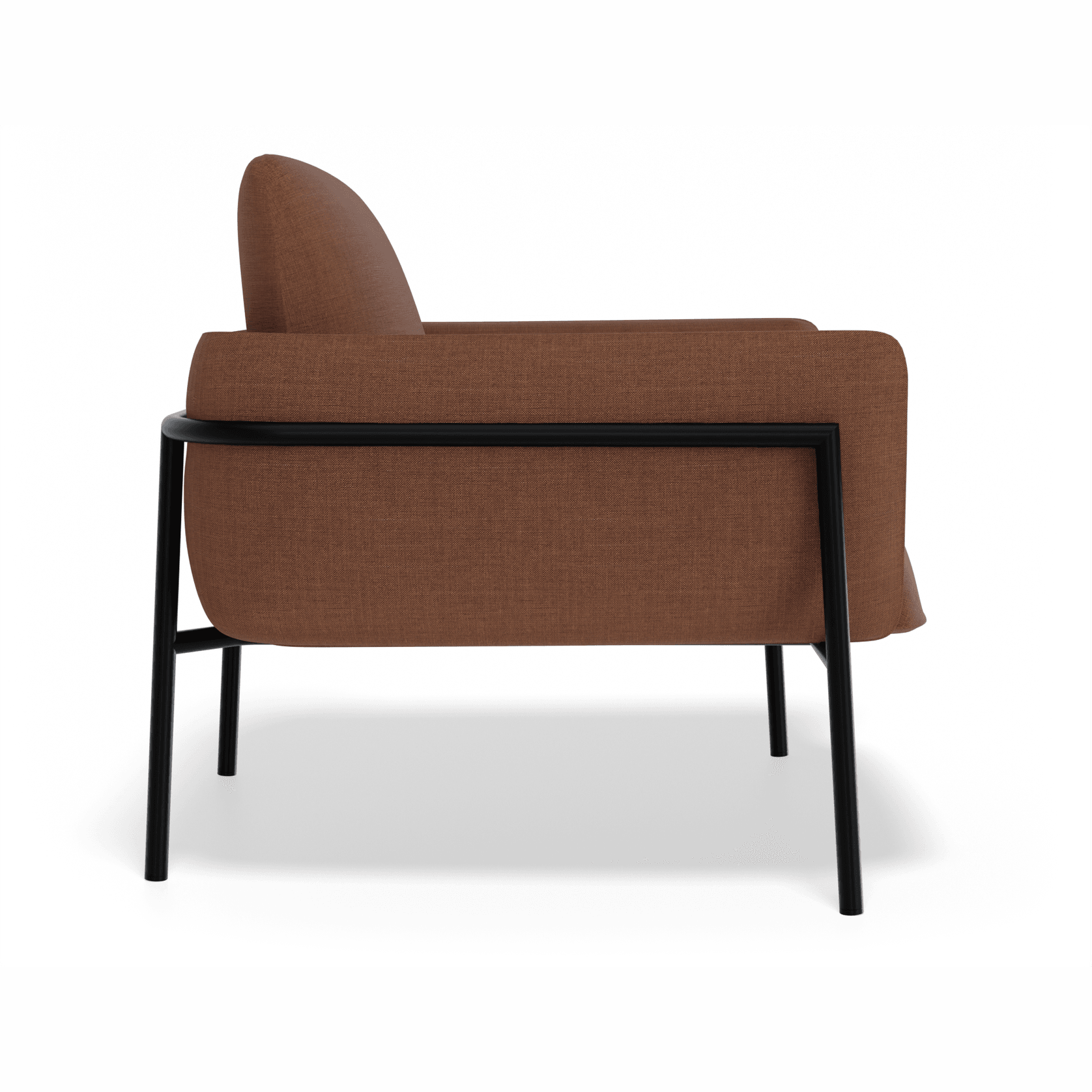 Charlie Single Seater Lounge Chair Terracotta gallery detail image