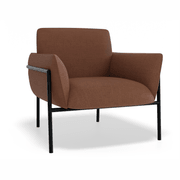 Charlie Single Seater Lounge Chair Terracotta gallery detail image