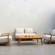 Corsica 4pc Teak Outdoor Lounge Setting gallery detail image
