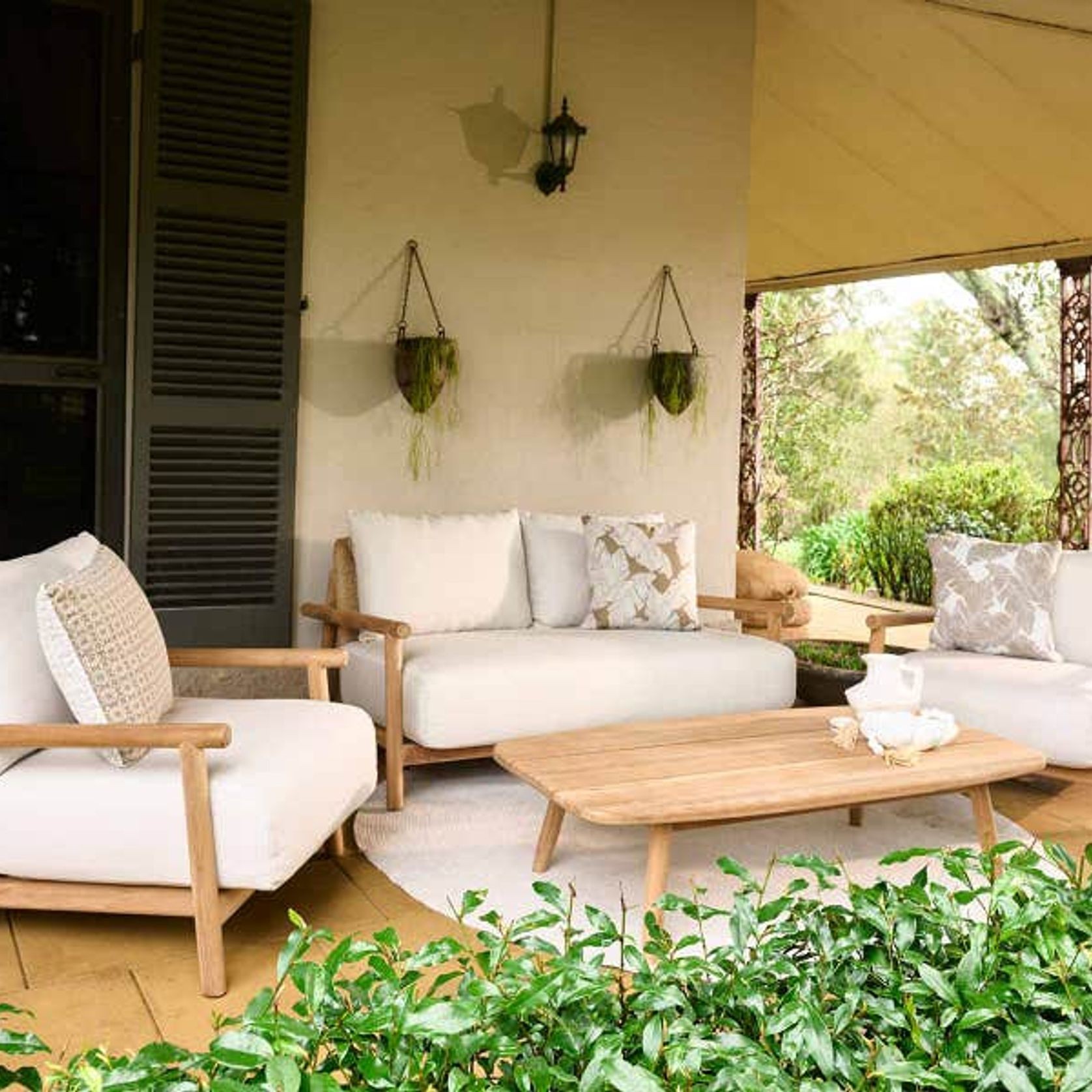 Corsica 4pc Teak Outdoor Lounge Setting gallery detail image