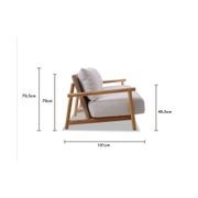 Corsica 3 Seater Outdoor Lounge gallery detail image