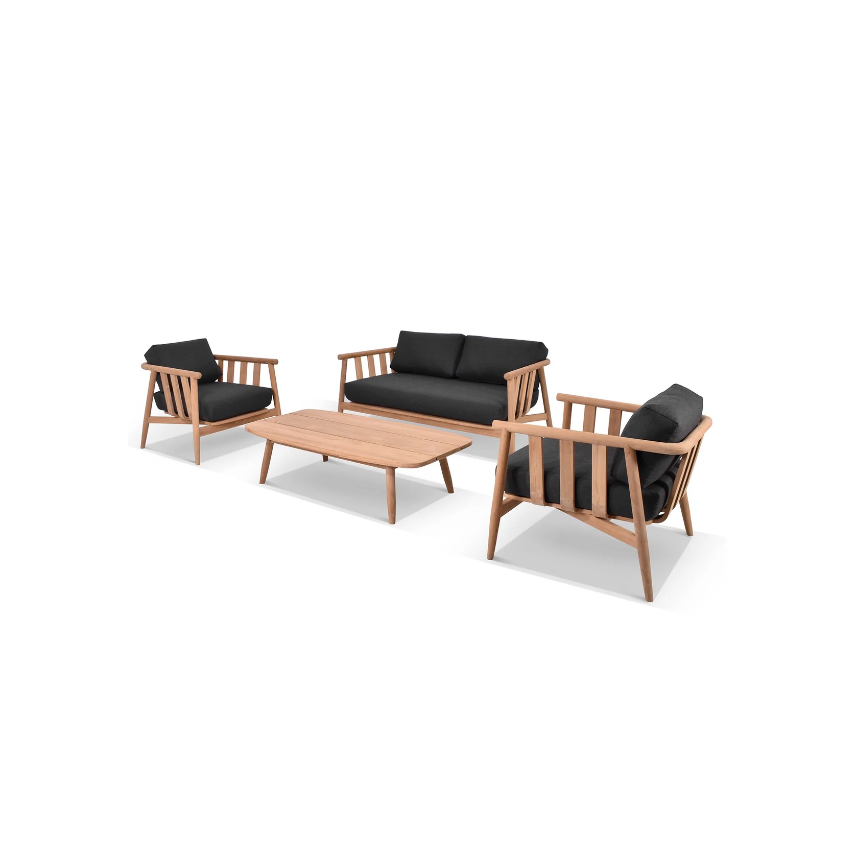 Float 4pc Teak Outdoor Lounge Setting gallery detail image