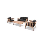 Float 4pc Teak Outdoor Lounge Setting gallery detail image