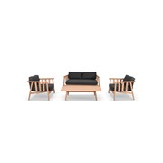 Float 4pc Teak Outdoor Lounge Setting gallery detail image