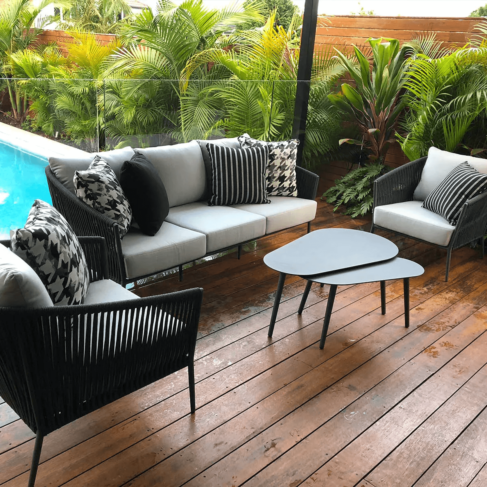 Gizella 4pc Outdoor Sofa Setting gallery detail image