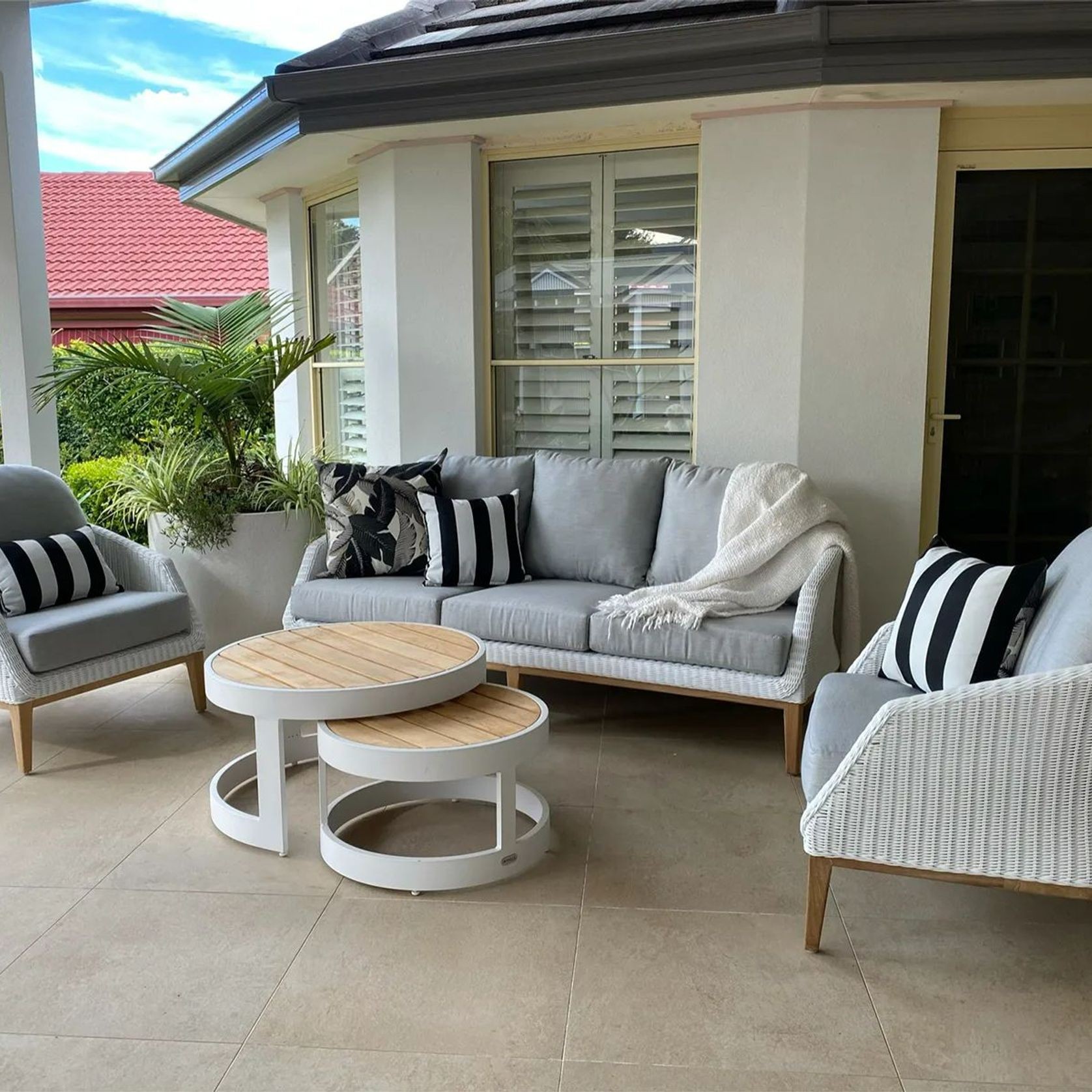 Grace 4pc Outdoor Lounge Setting gallery detail image