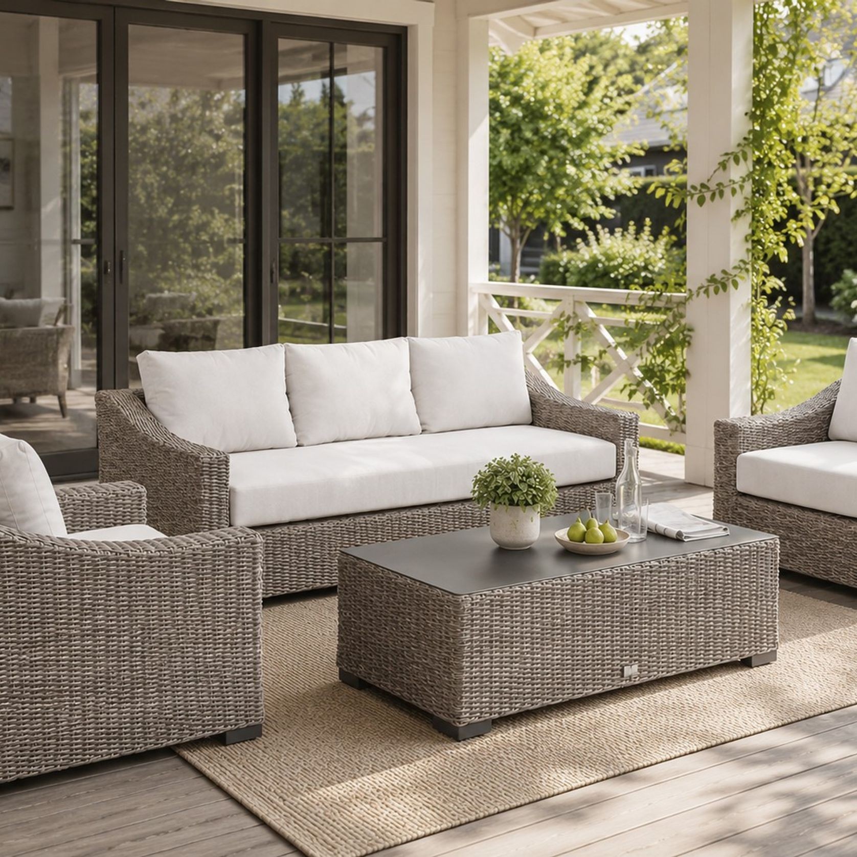 Hahei 3-Seater Lounge Set - Cast Silver gallery detail image