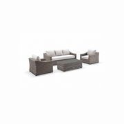 Hahei 3-Seater Lounge Set - Cast Silver gallery detail image