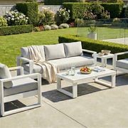 Harbour 4pc Lounge Set - White gallery detail image