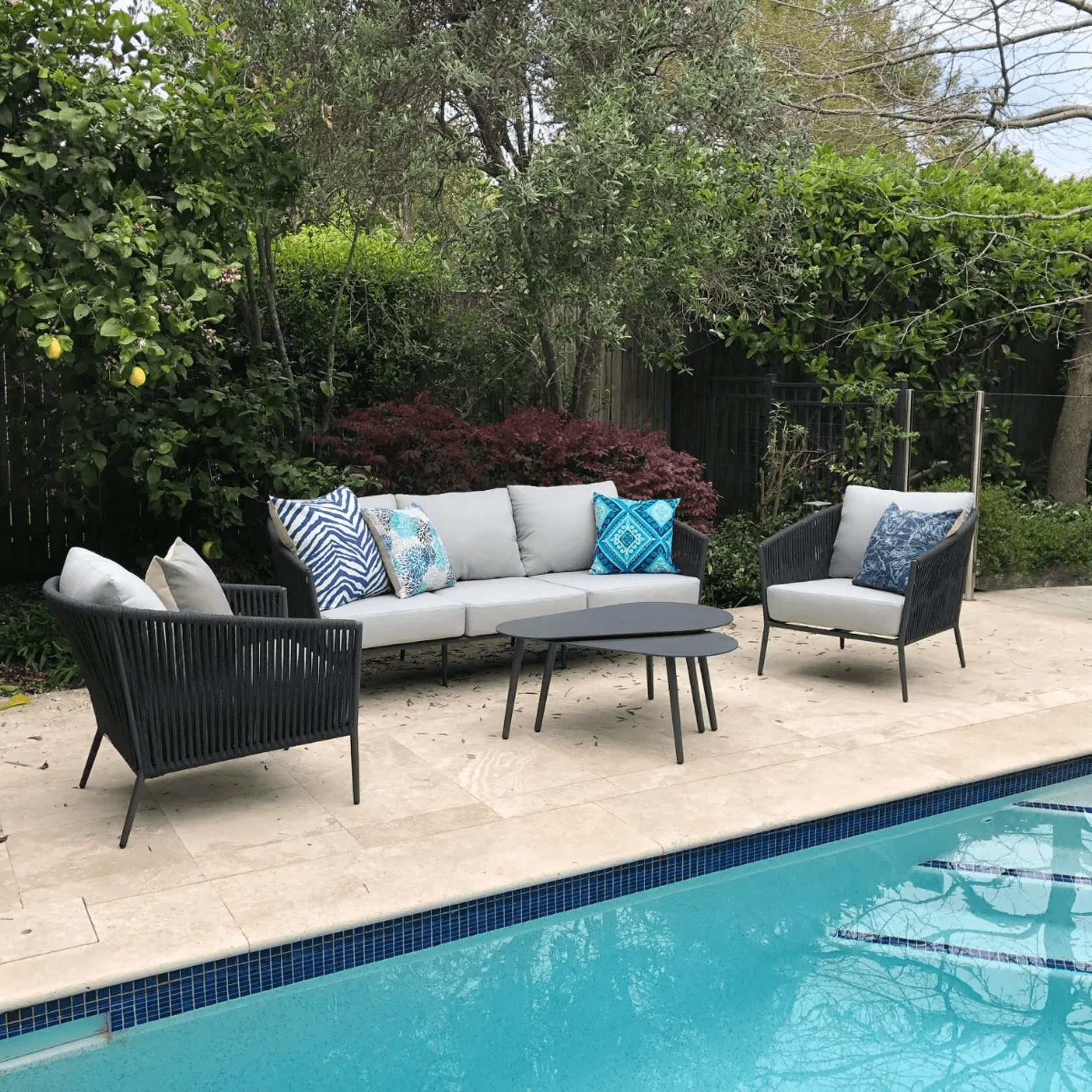 Gizella 4pc Outdoor Sofa Setting gallery detail image