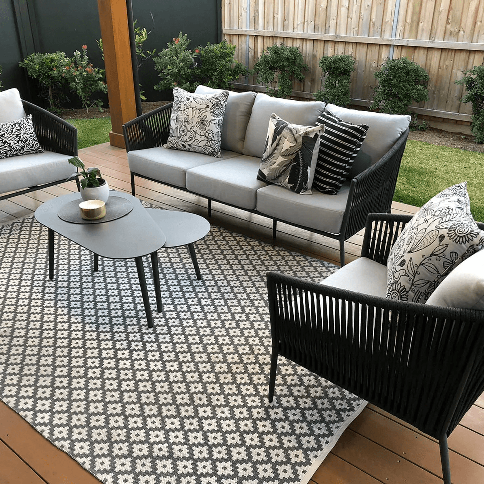 Gizella 4pc Outdoor Sofa Setting gallery detail image