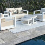 Milos 4pc Outdoor Aluminium Lounge Setting gallery detail image