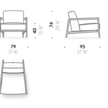 Everyday Life Narrow Armchair Outdoor by DePadova gallery detail image