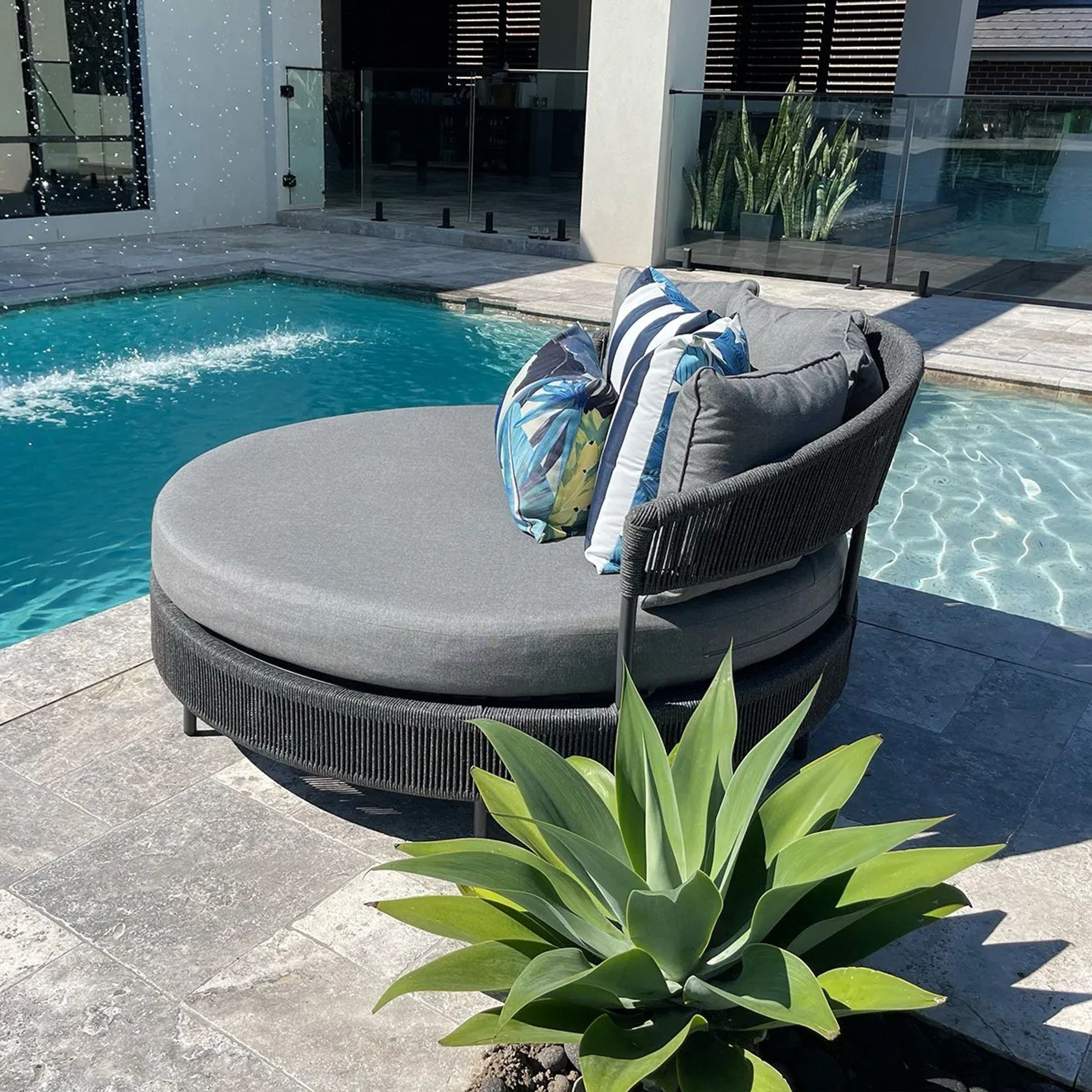 Nivala Rope Daybed | Cast Slate gallery detail image