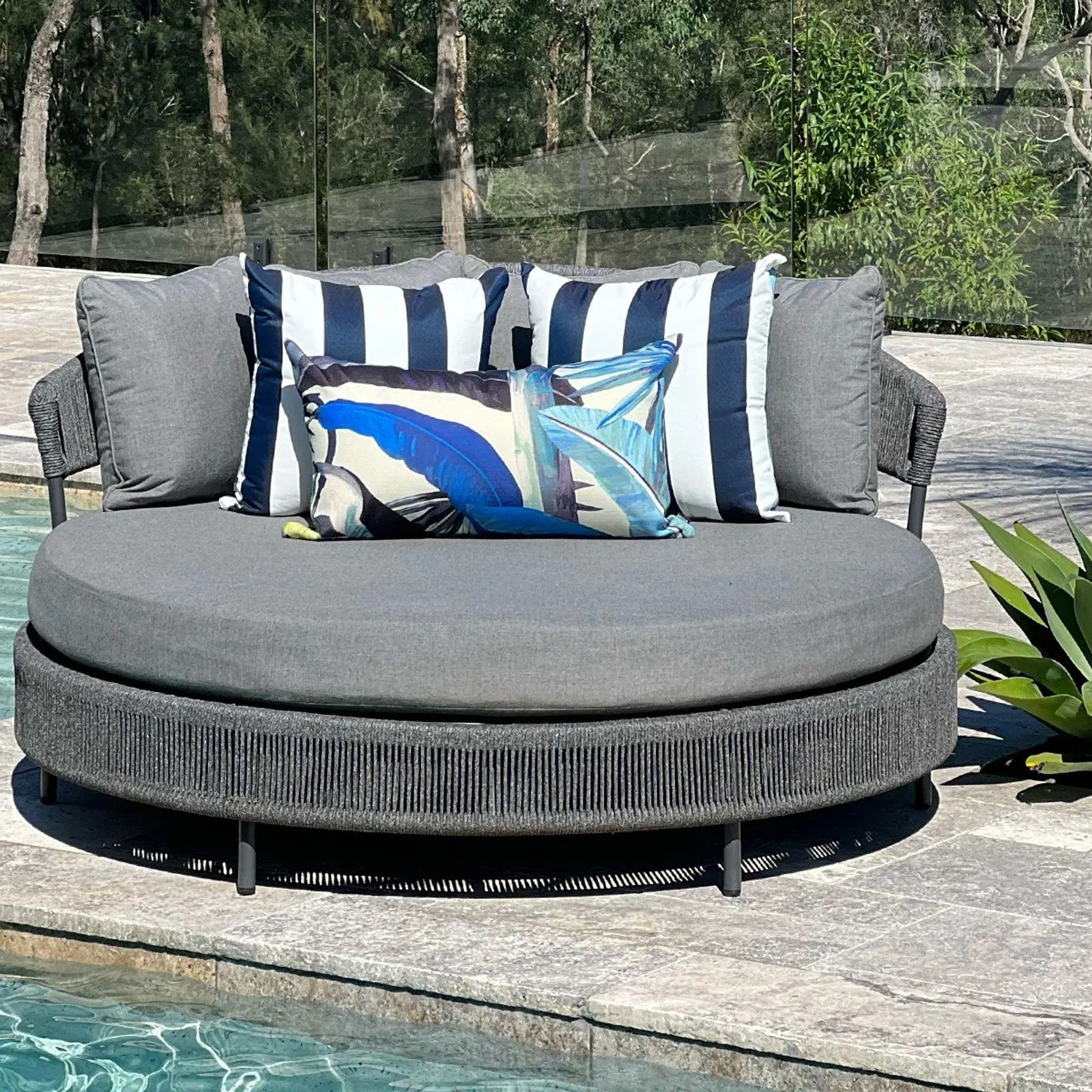 Nivala Rope Daybed | Cast Slate gallery detail image