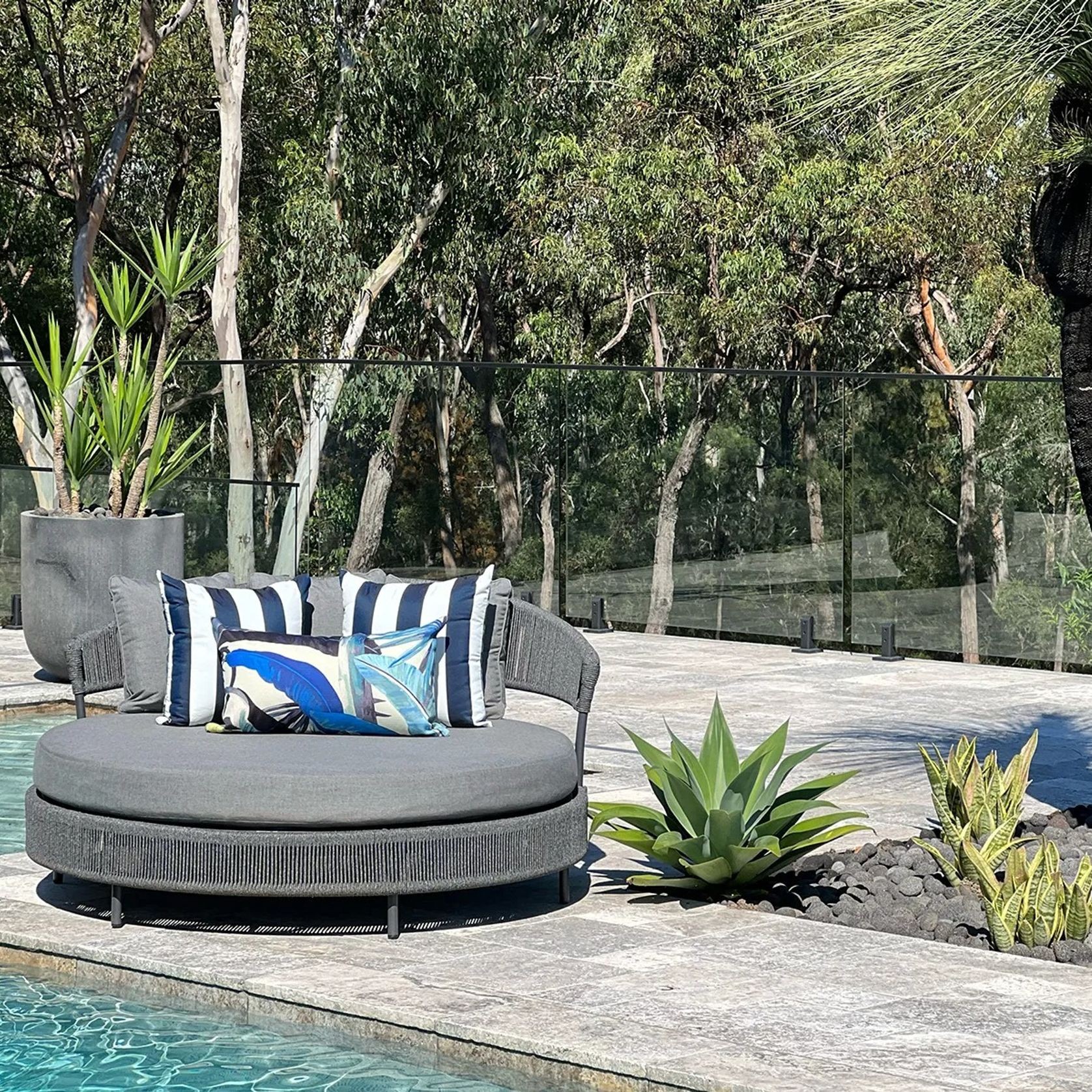Nivala Rope Daybed | Cast Slate gallery detail image