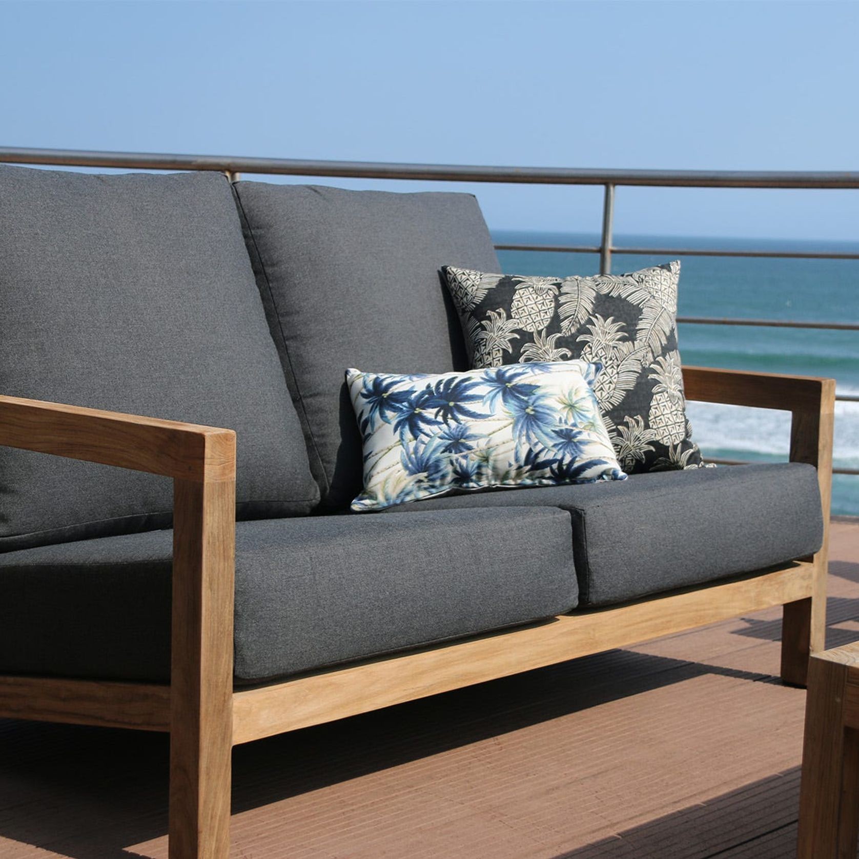 Venlo 4pc Teak Outdoor Lounge Setting gallery detail image