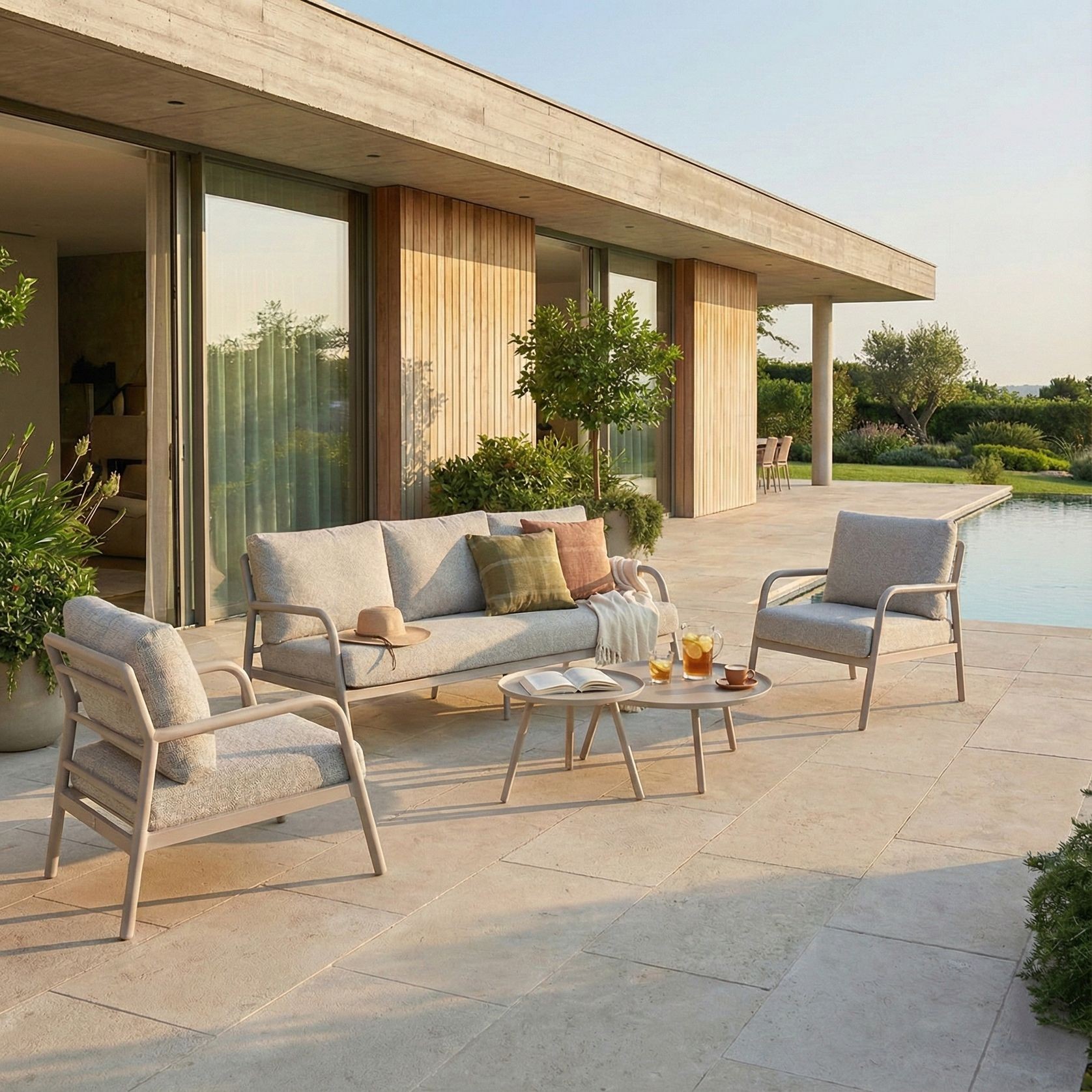 Riviera 5pc Lounge Set - Dune gallery detail image