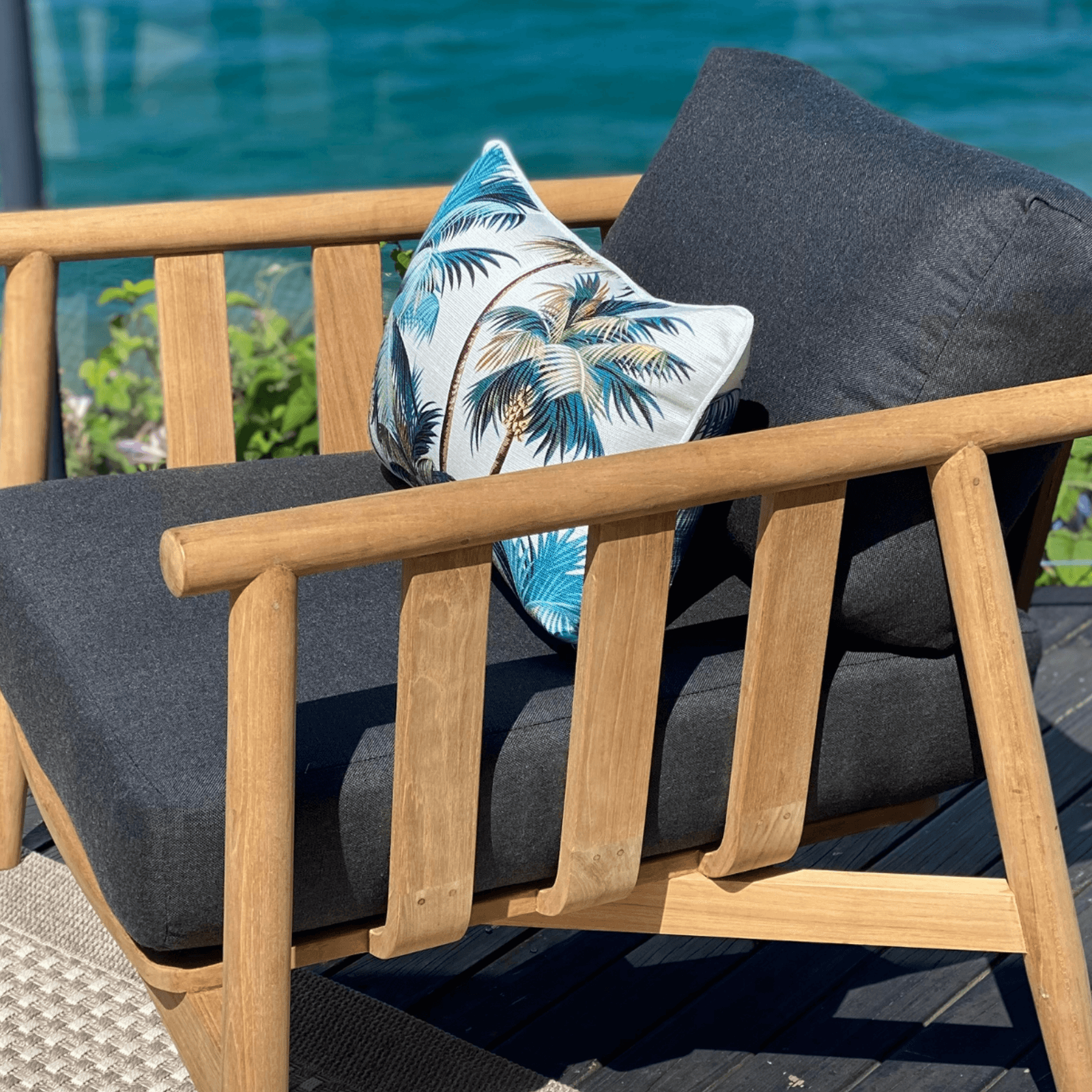 Float 4pc Teak Outdoor Lounge Setting gallery detail image