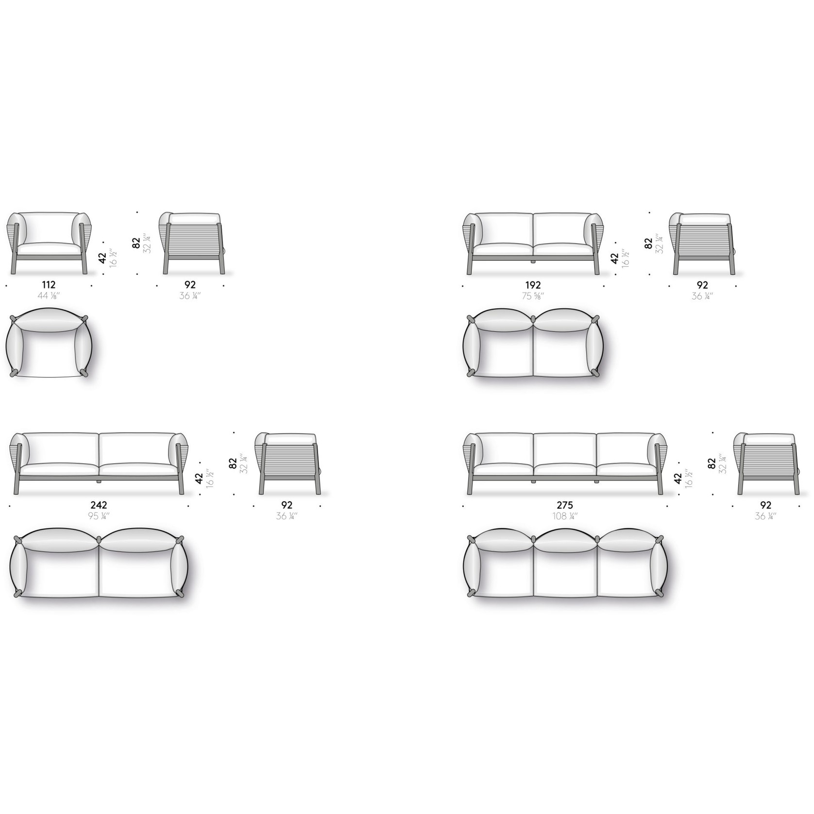 Yak Outdoor Armchair & Sofa by DePadova gallery detail image
