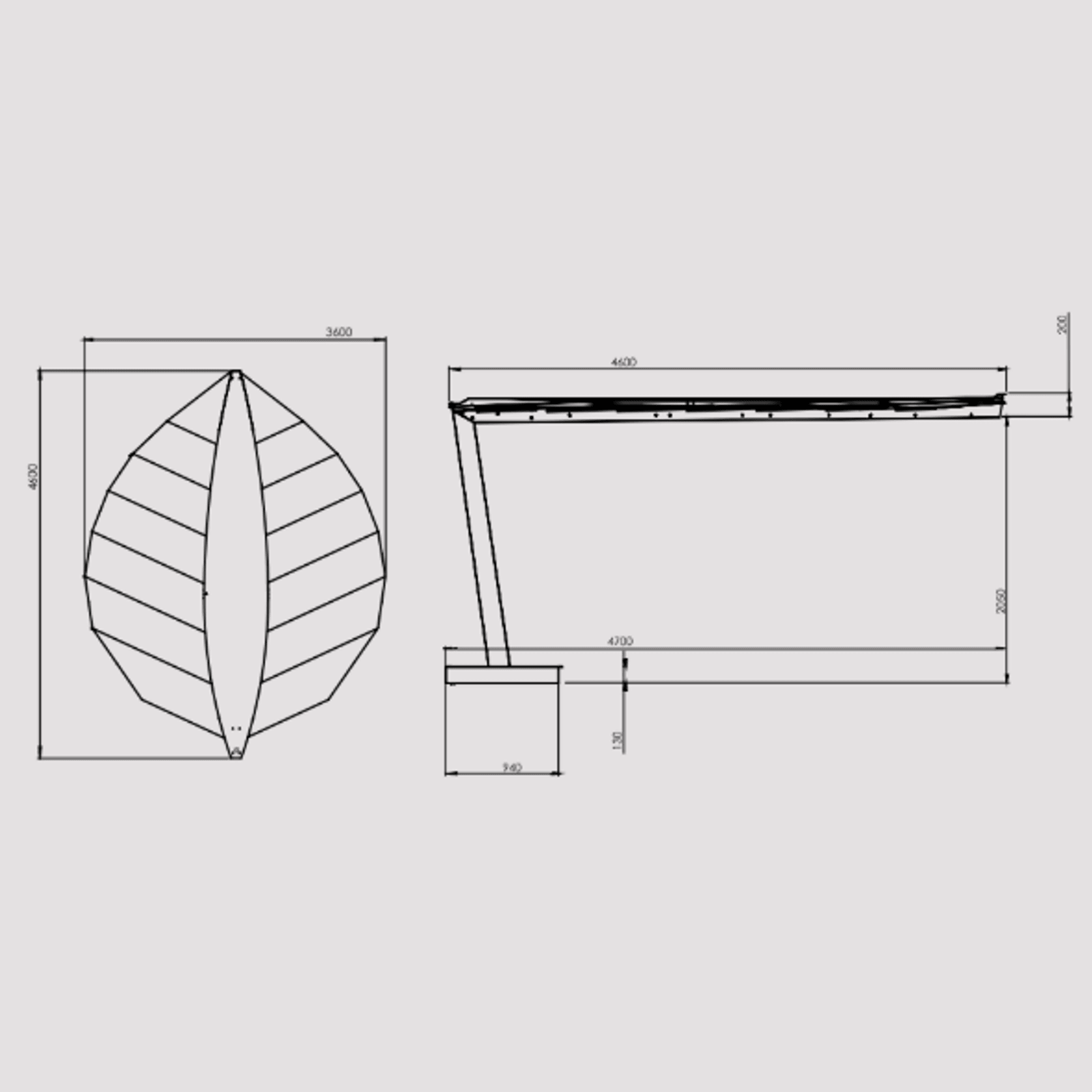 Leaf Outdoor Shade with Heat, Light & Cooling gallery detail image