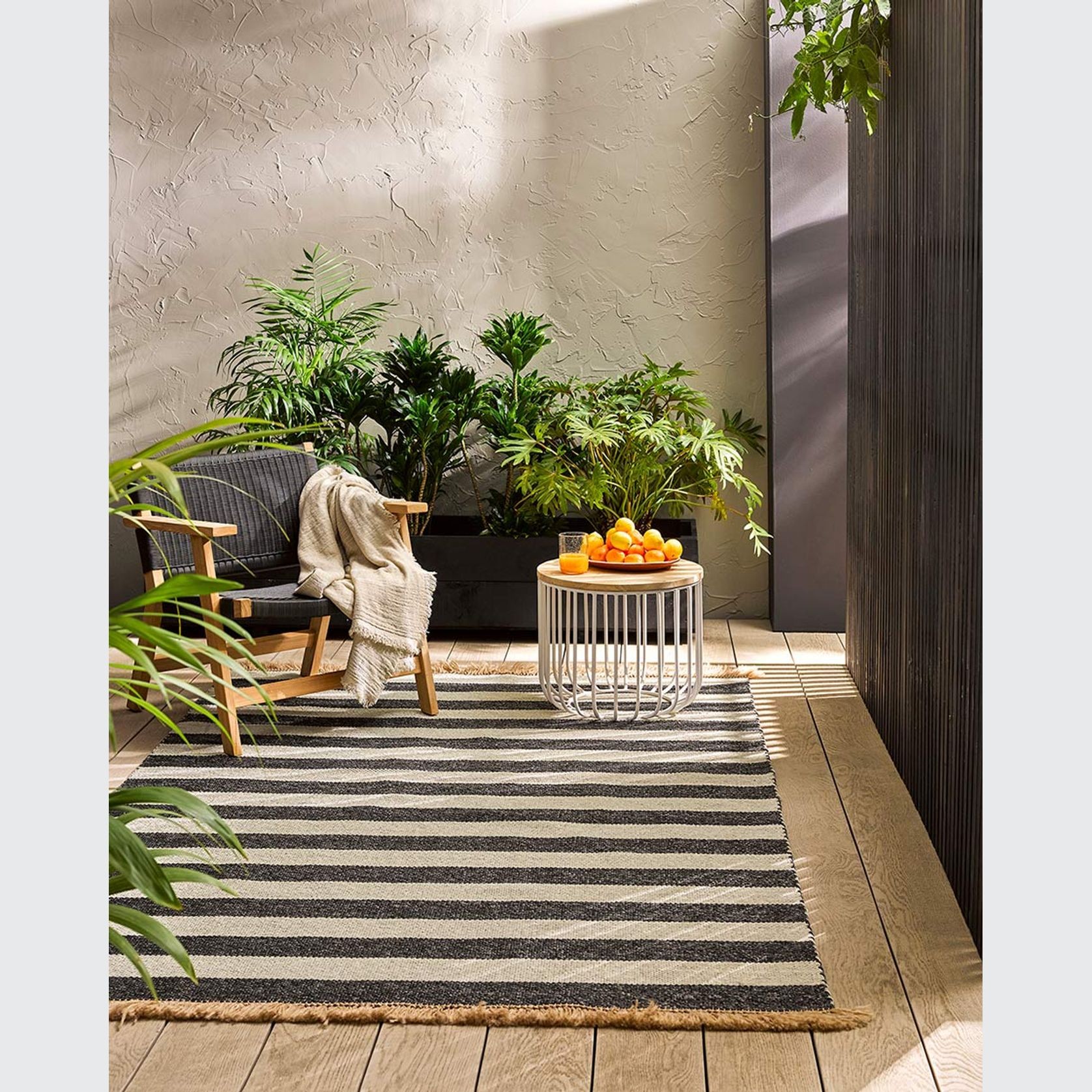 Baya Summit Outdoor Rug - Charcoal gallery detail image