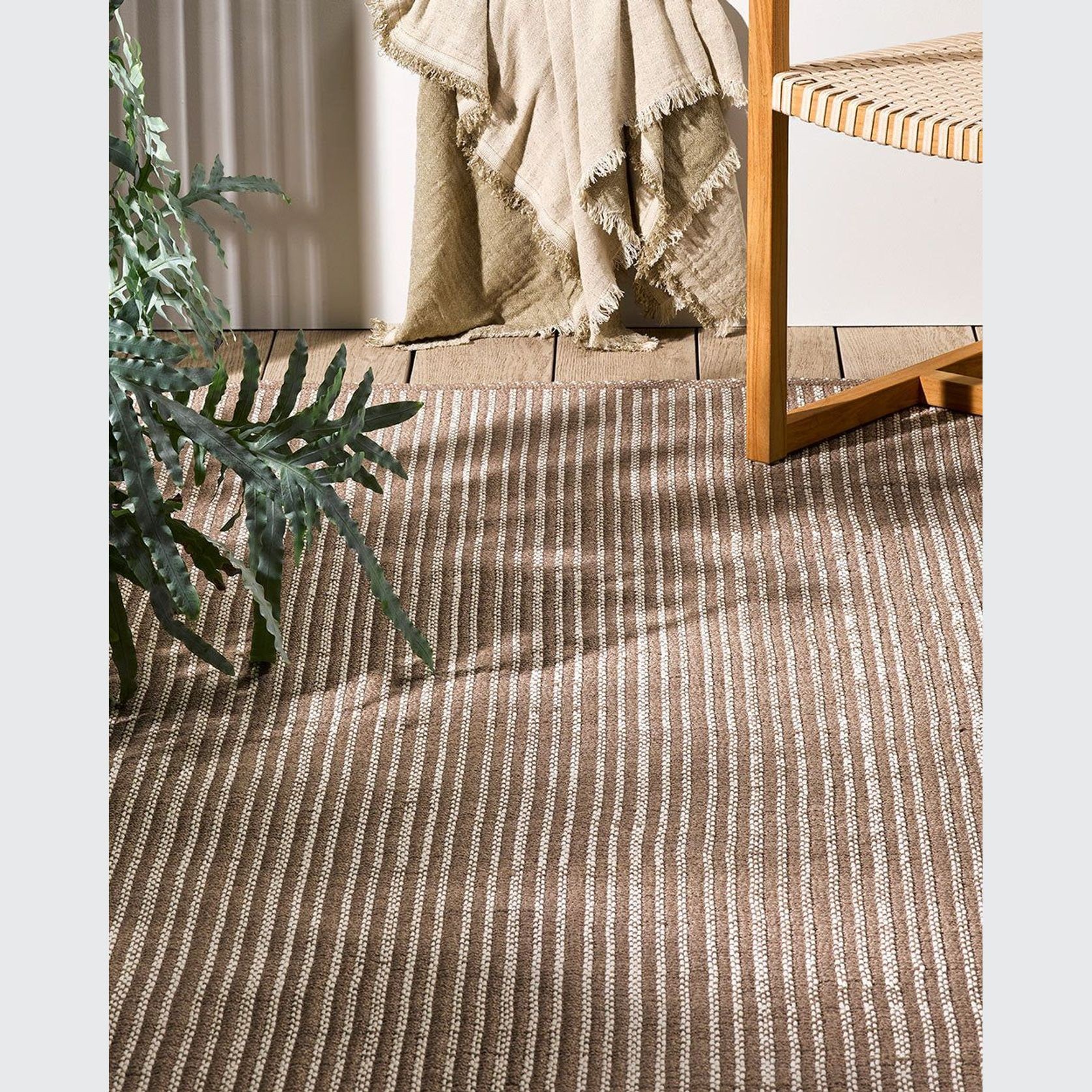 Baya Byron Bay Outdoor Rug - Taupe gallery detail image
