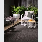 Baya Flax Outdoor Rug - Charcoal gallery detail image