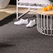 Baya Flax Outdoor Rug - Charcoal gallery detail image