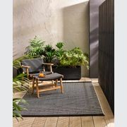Baya Flaxseed Outdoor Rug - Graphite gallery detail image