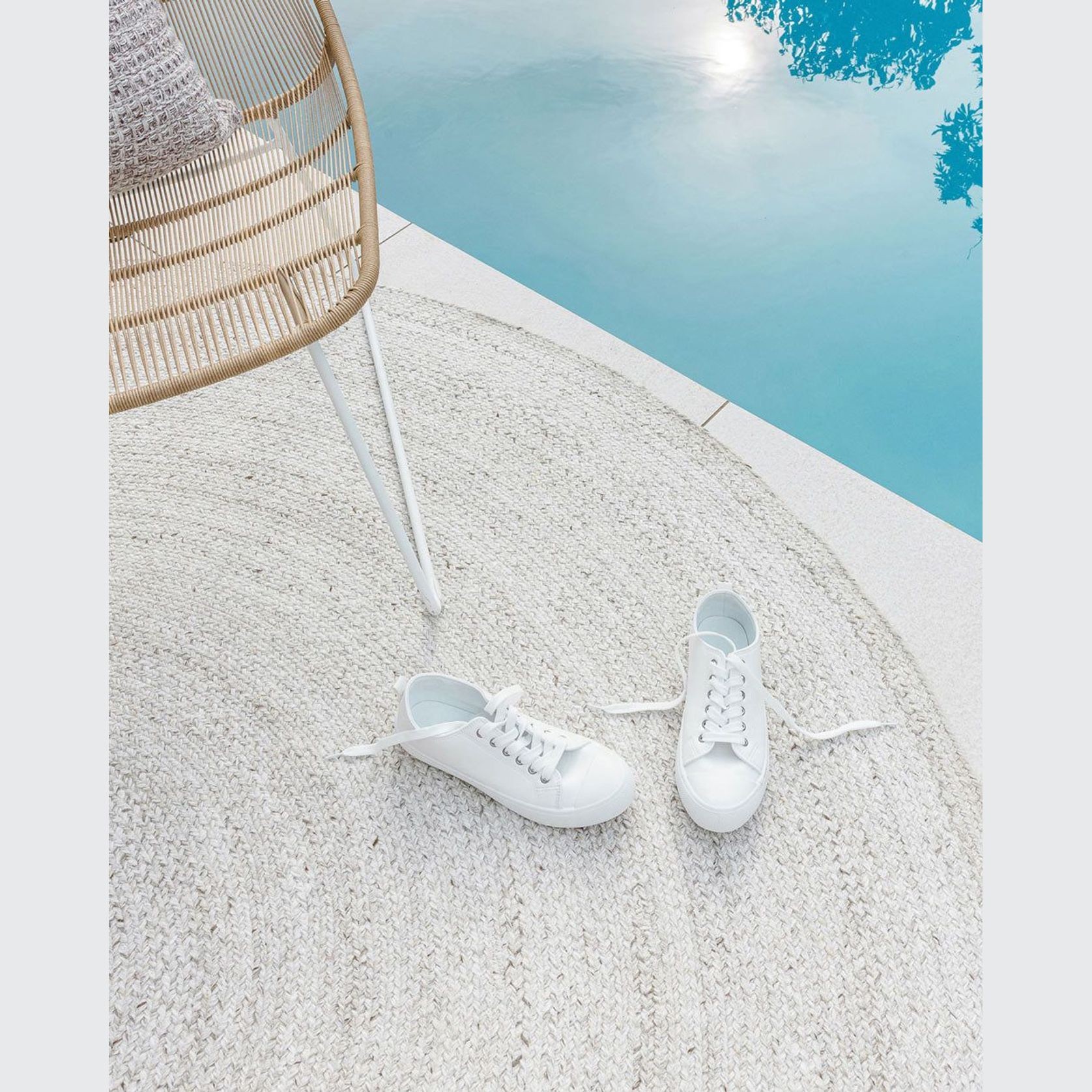 Baya Mornington Outdoor Rug - Pale Sand | Recycled PET Fibre gallery detail image