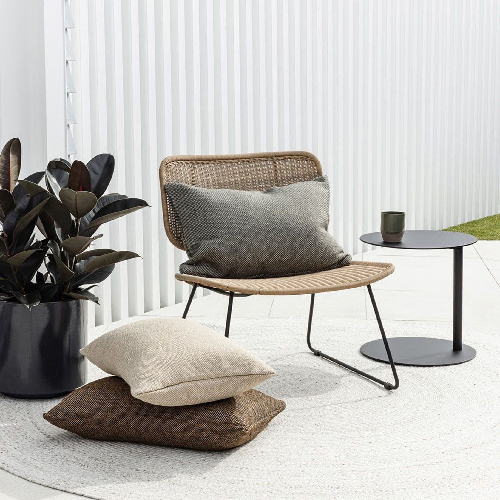 Baya Mornington Outdoor Rug - Pale Sand | Recycled PET Fibre gallery detail image