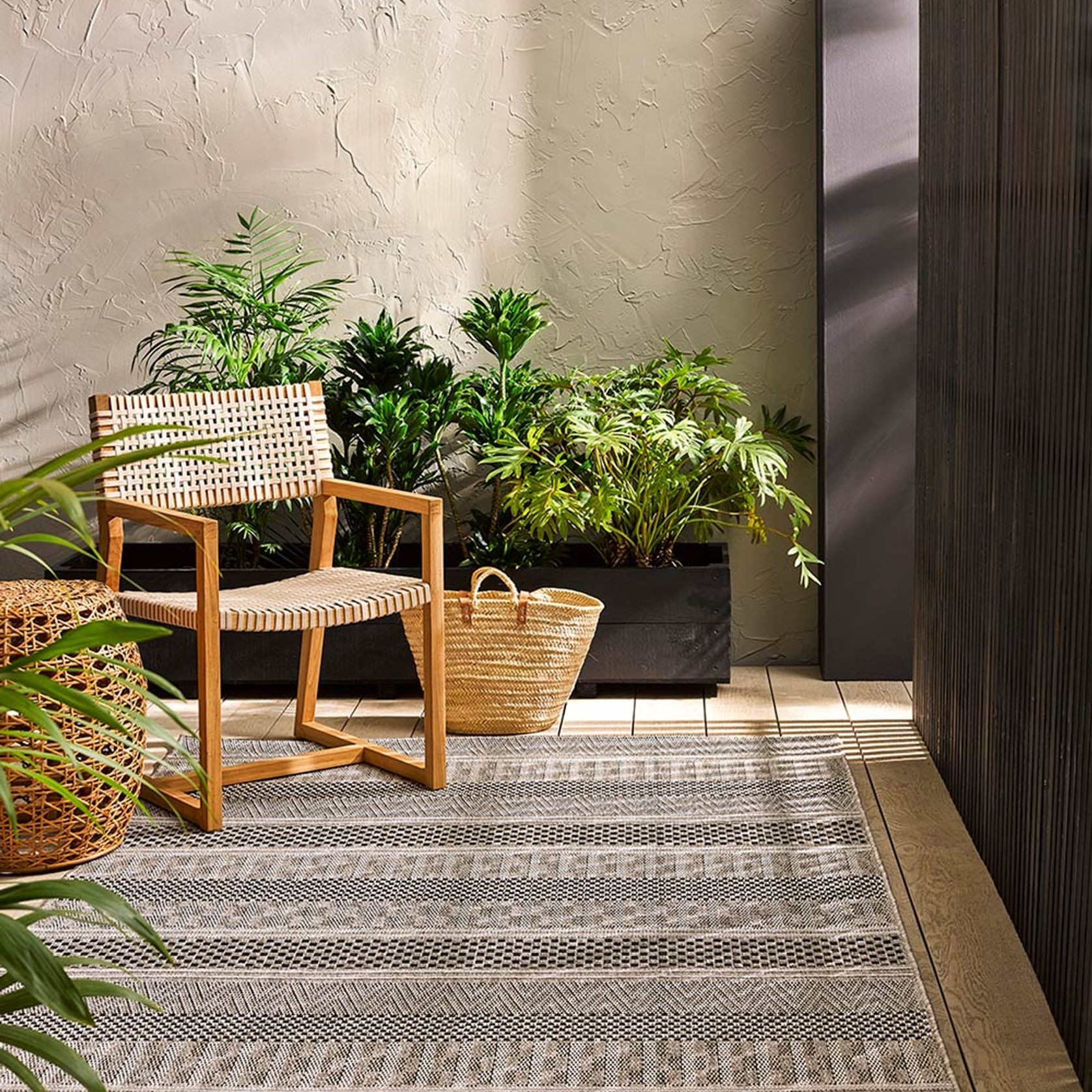 Baya Peru Outdoor Rug - Stone gallery detail image