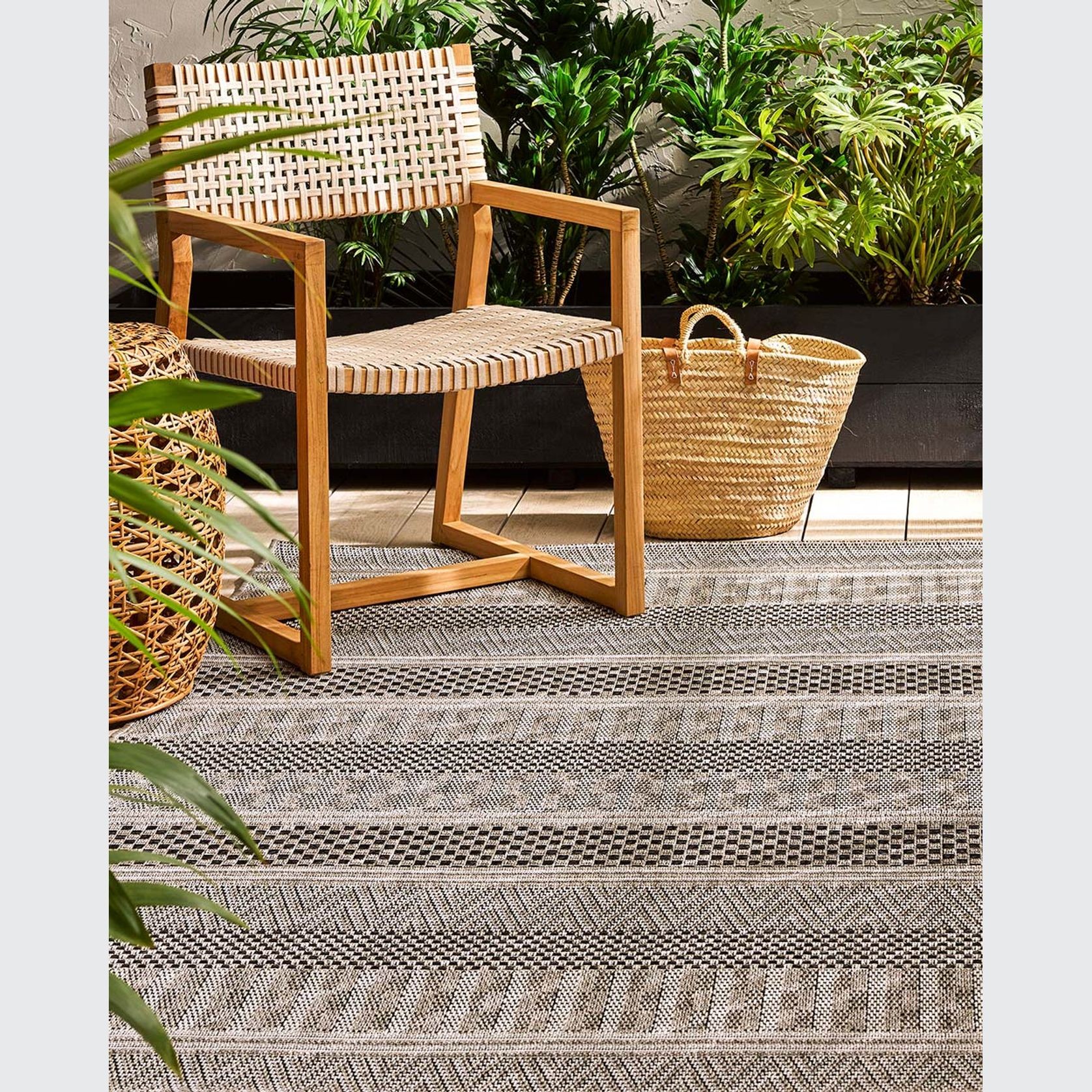 Baya Peru Outdoor Rug - Stone gallery detail image