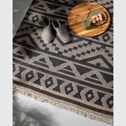 Baya Sifiso Outdoor Rug - Black/Taupe gallery detail image