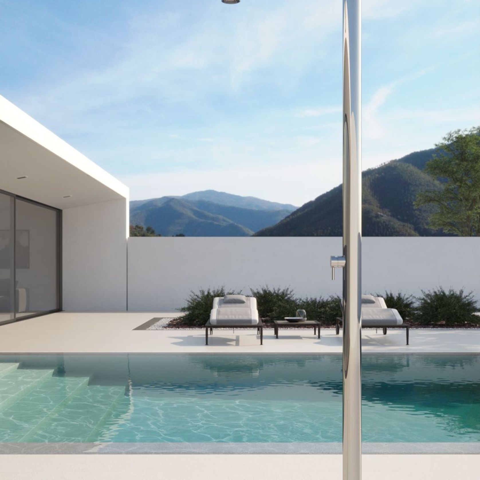 Boss Outdoor Shower With Mixer gallery detail image