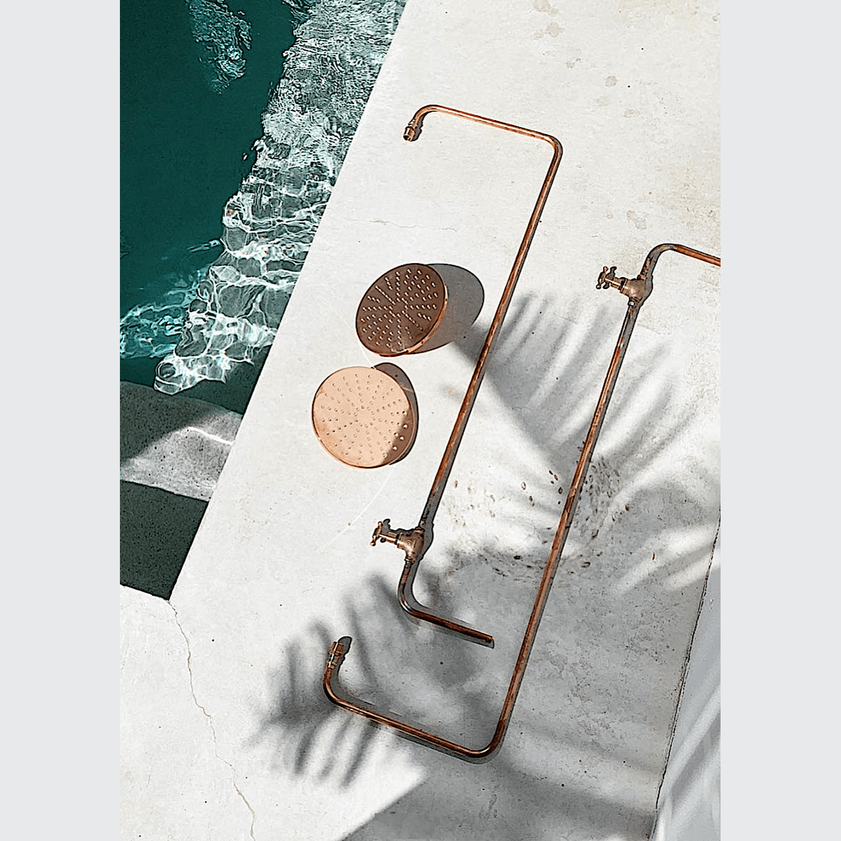 Bondi Wall Mount Outdoor Shower | Cold | Copper gallery detail image
