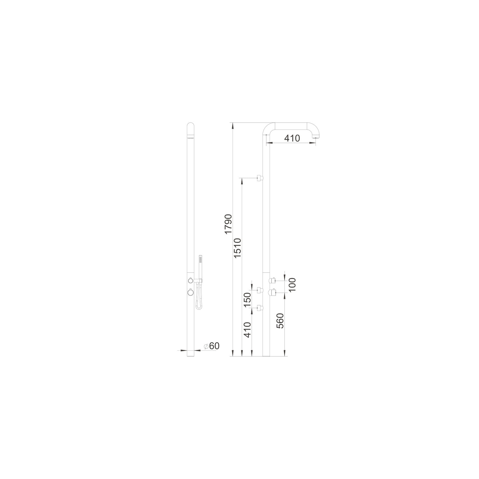 Waterware Pacific Outdoor Shower Towers gallery detail image