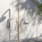 Zen SS316L Outdoor Freestanding Shower | Brushed Gold gallery detail image