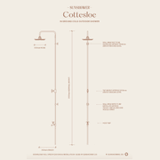 Cottesloe Outdoor Shower with Foot Tap | Cold | Brass gallery detail image