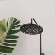 Bondi Wall Mount Outdoor Shower | Cold | Black gallery detail image