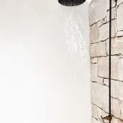 Bondi Wall Mount Outdoor Shower | Cold | Black gallery detail image