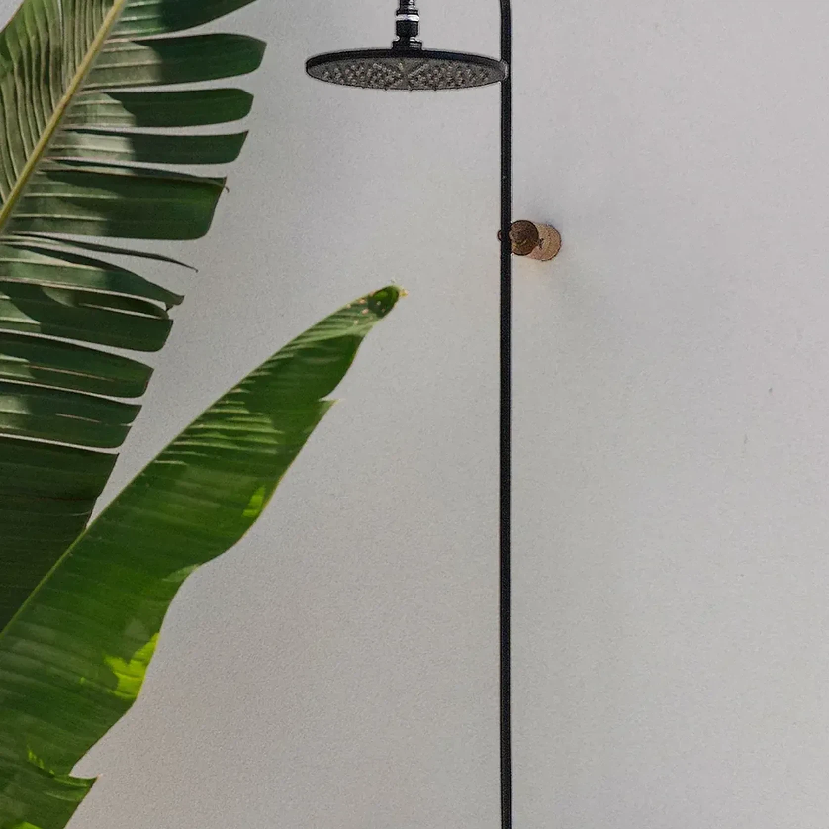 Noosa Wall Mount Outdoor Shower | Hot+Cold | Black gallery detail image