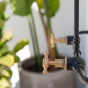 Noosa Wall Mount Outdoor Shower | Hot+Cold | Black gallery detail image