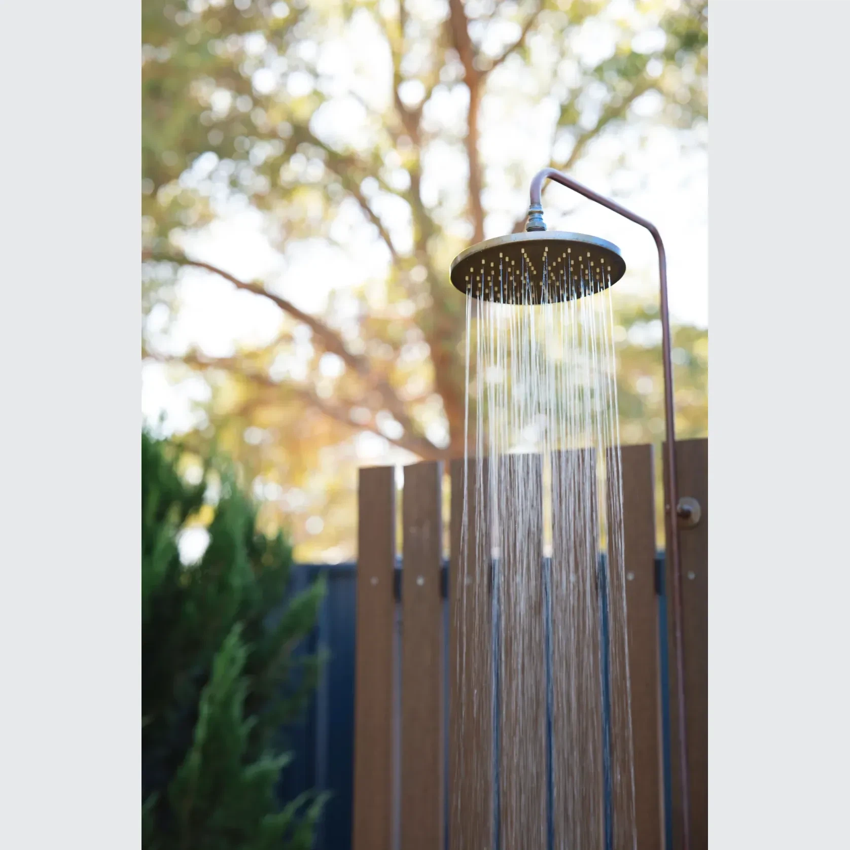 Bondi Wall Mount Outdoor Shower | Cold | Brass gallery detail image