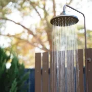 Bondi Wall Mount Outdoor Shower | Cold | Brass gallery detail image
