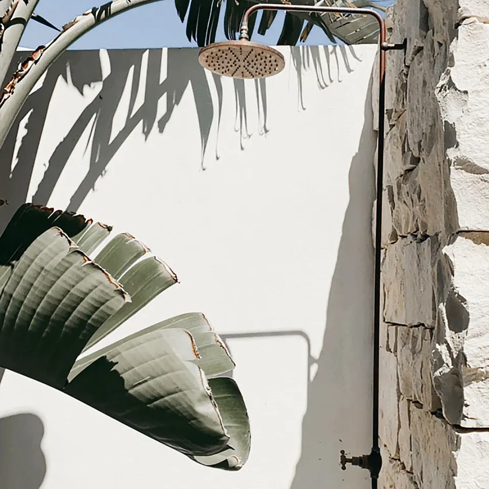 Bondi Wall Mount Outdoor Shower | Cold | Brass gallery detail image