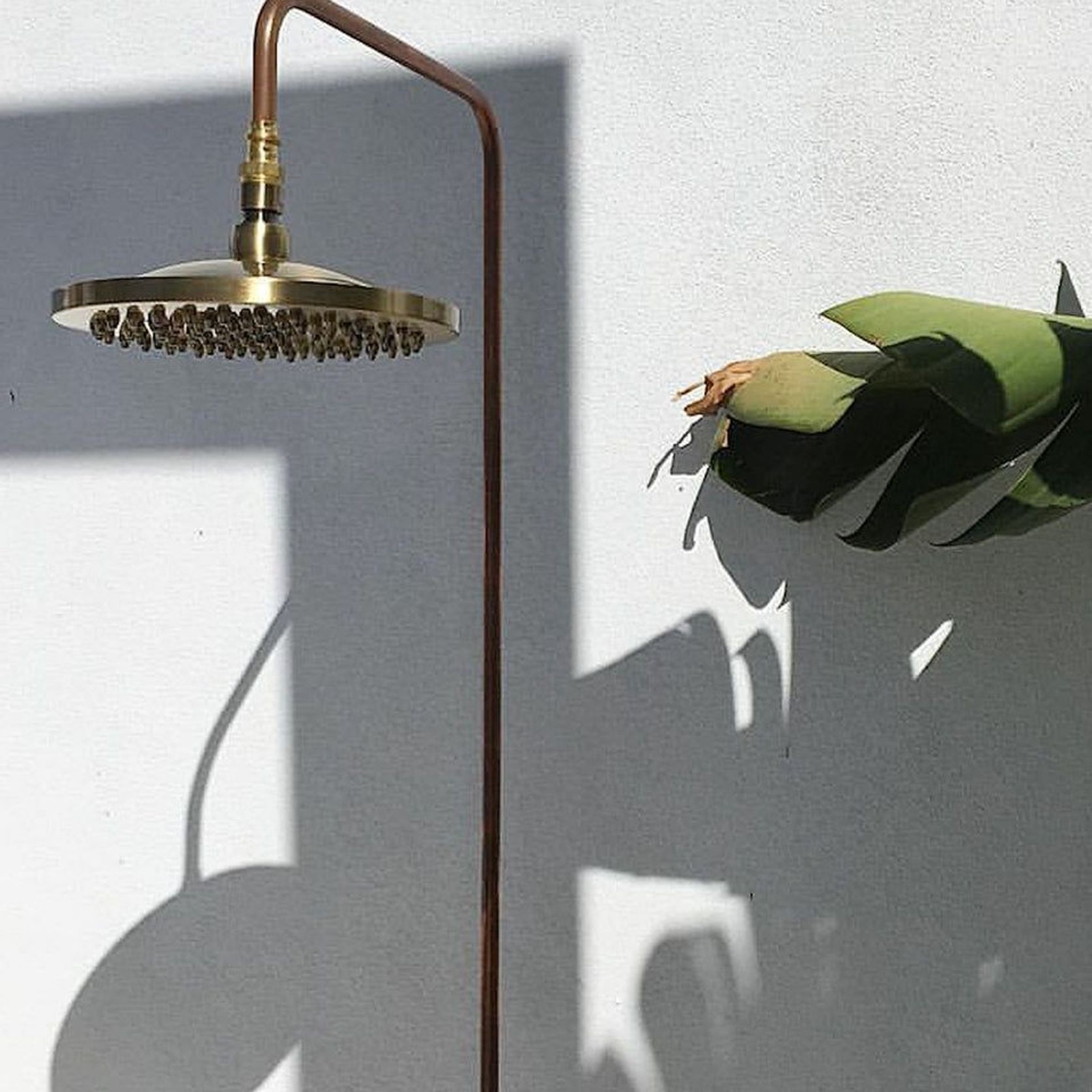 Cottesloe Outdoor Shower with Foot Tap | Cold | Brass gallery detail image