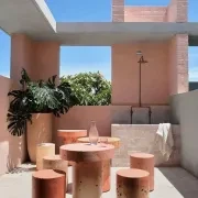 Byron Outdoor Shower with Foot Tap | Hot+Cold | Copper gallery detail image